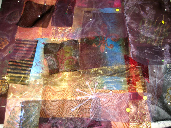 Elaine Gentry making fabric
