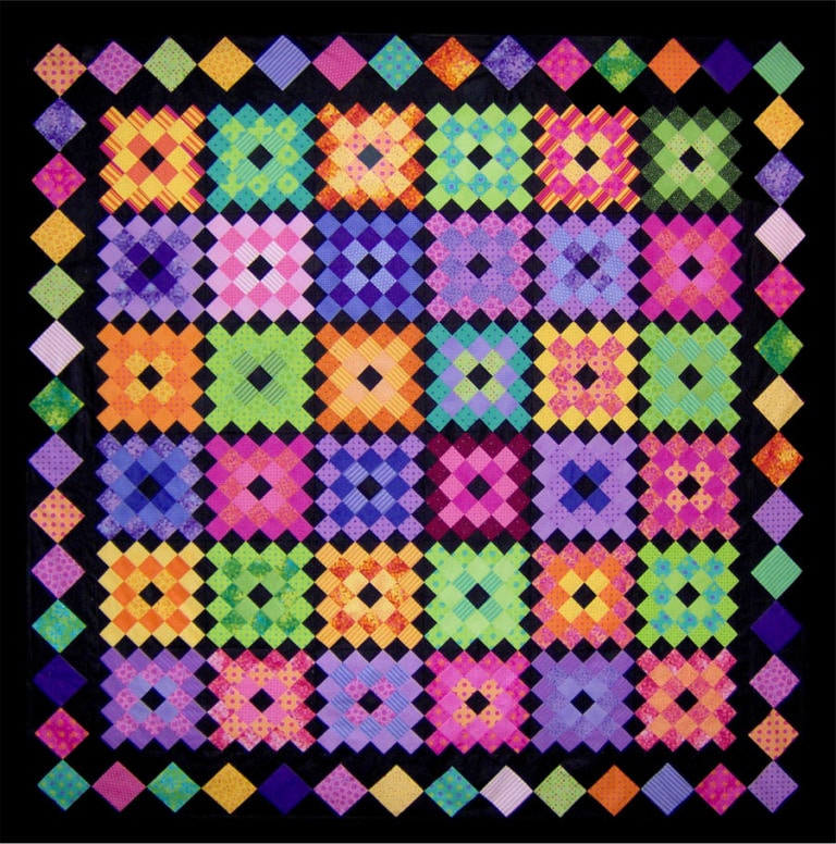 Day Z Dozen Blog Hop 'Color My World' Quilt by Lori