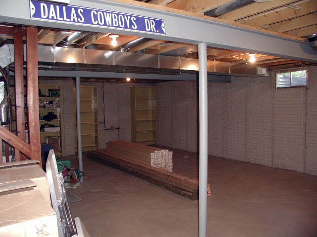 Unfinished basement space.