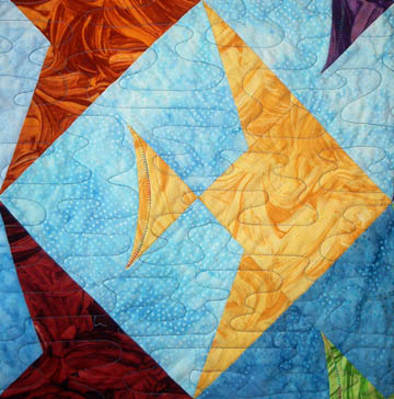 Fish in the Pond LapTable Quilt
