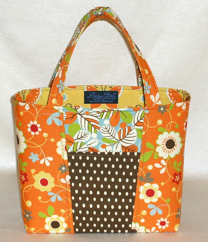 Tutorial Choosing Fabrics to Accent a Bag Design Lazy Girl Designs