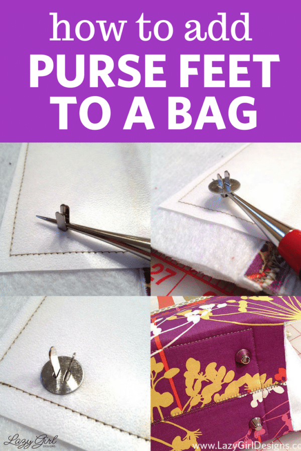 add purse feet to a bag