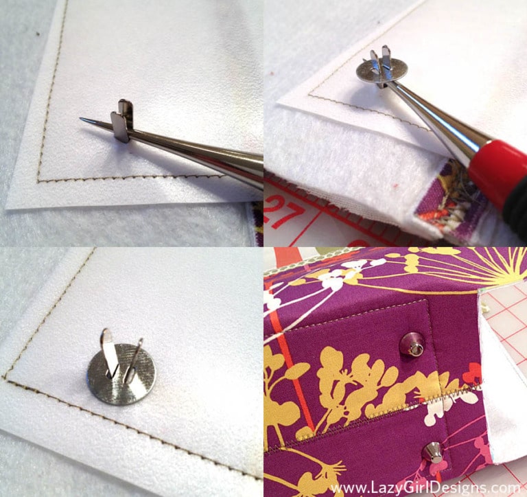 How to Install Purse Feet - Sew Much Moore