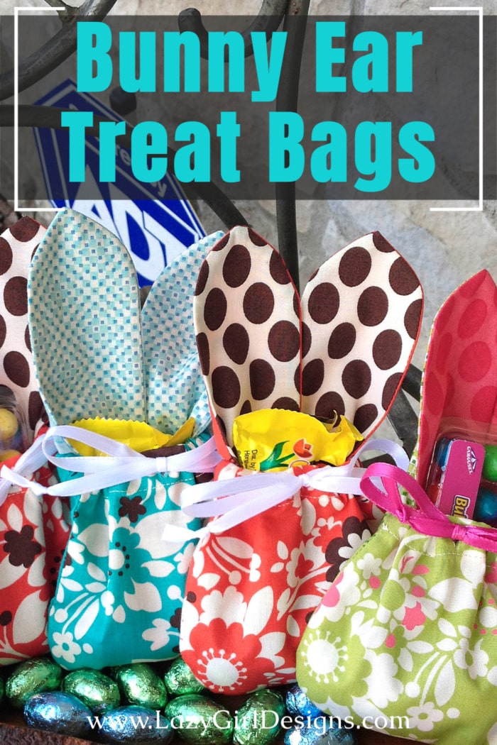 Bunny Ear Treat Bags for Easter and More - Lazy Girl Designs