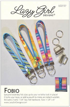 Fobio lanyard style key fob pattern from Lazy Girl Designs, item LGD137