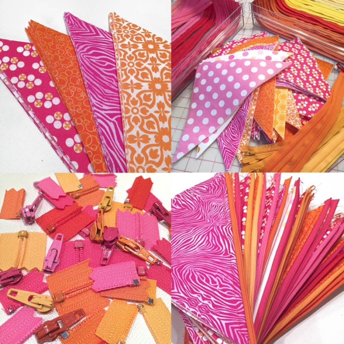 Small zipper pouches to hold candy or treats for quick gifts.