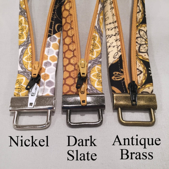 Lazy Girl Designs key fob hardware, different finishes available.