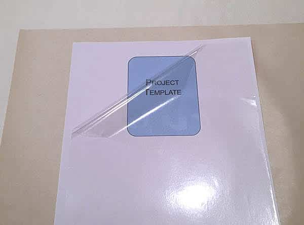 how to laminate paper with fusible glossy vinyl