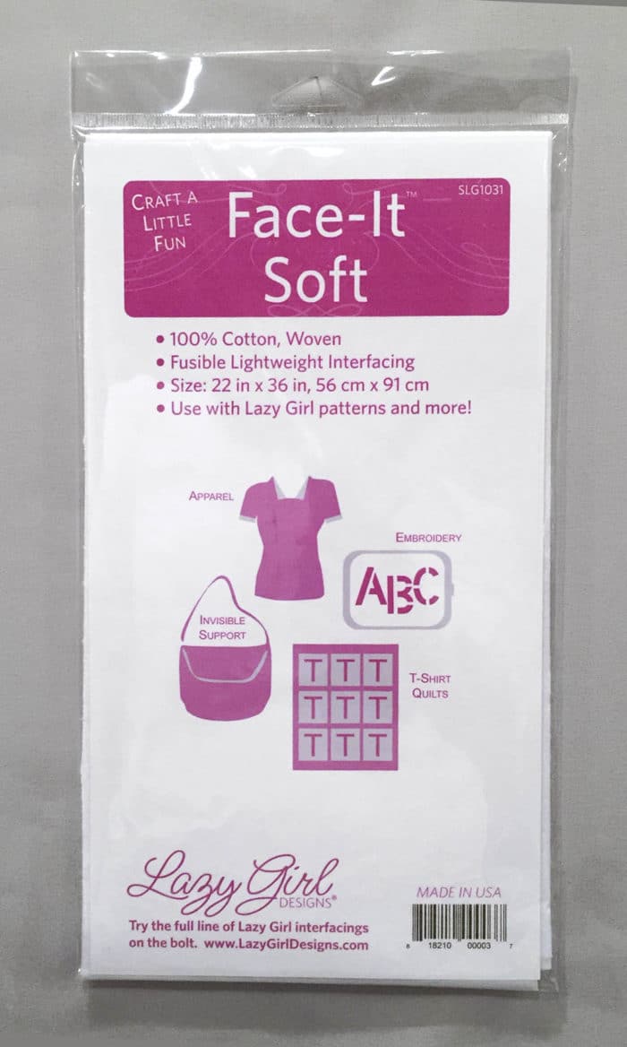 Package of Face-It Soft woven fusible interfacing