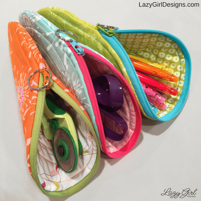 New: Banana Bag Small Zipper Pouch - Lazy Girl Designs