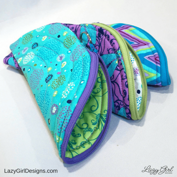 Small zipper pouches sewing pattern