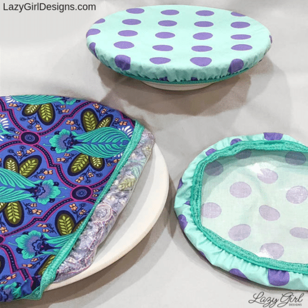 sewing pattern for reusable bowl and plate cover