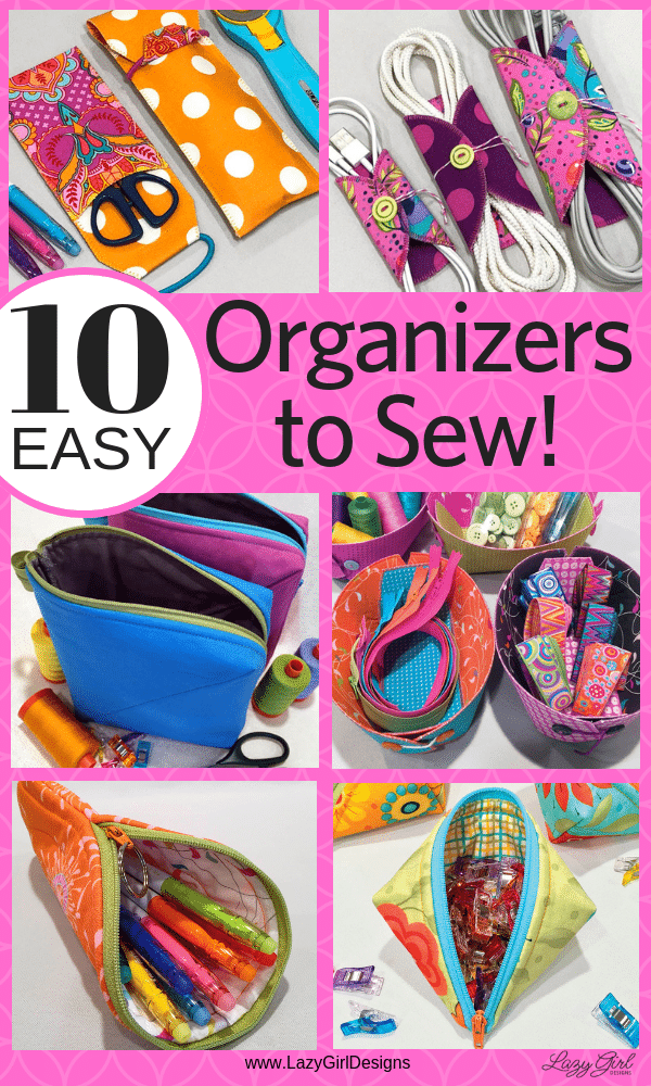 quick organizers to sew