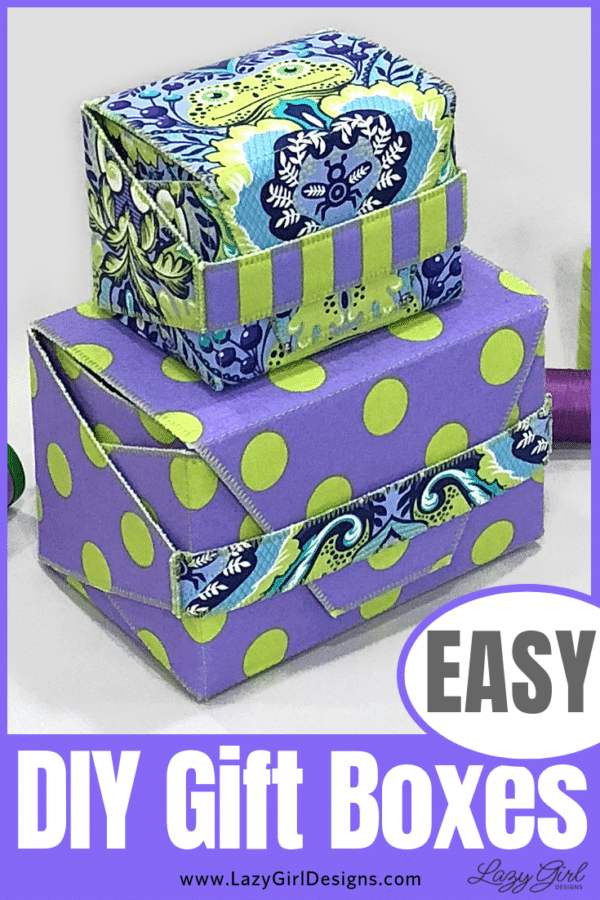 Stacked DIY gift boxes