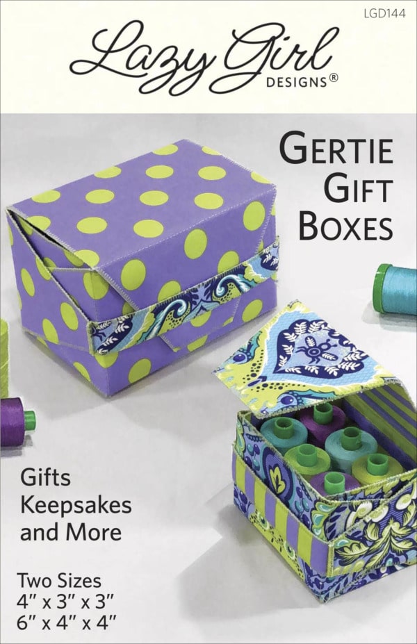 Gertie Gift Boxes sewing pattern front cover