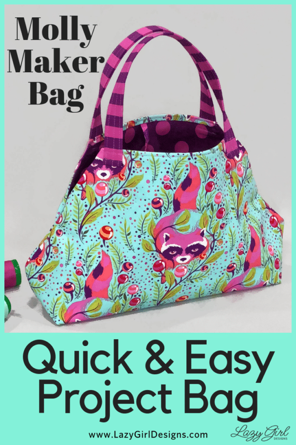 Easy project bag sewing pattern