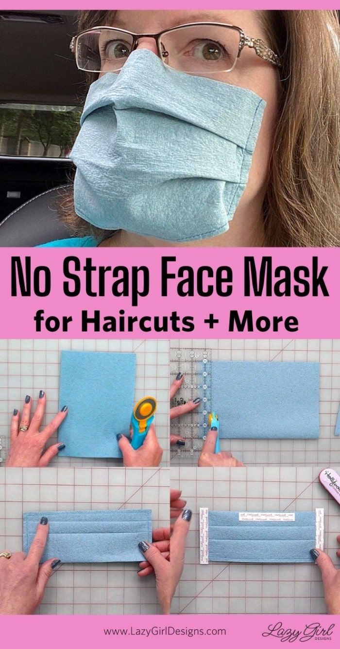 Paper towel face mask without straps