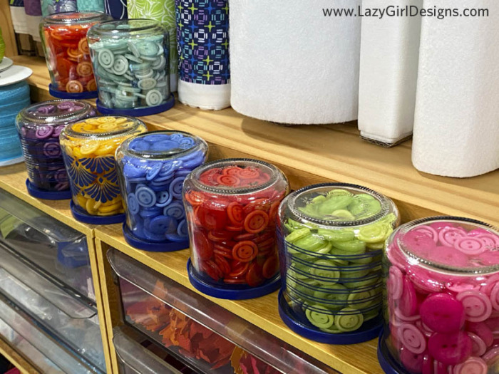 How To Upcycle Yogurt Jars Into an Easy Button Display - Lazy Girl